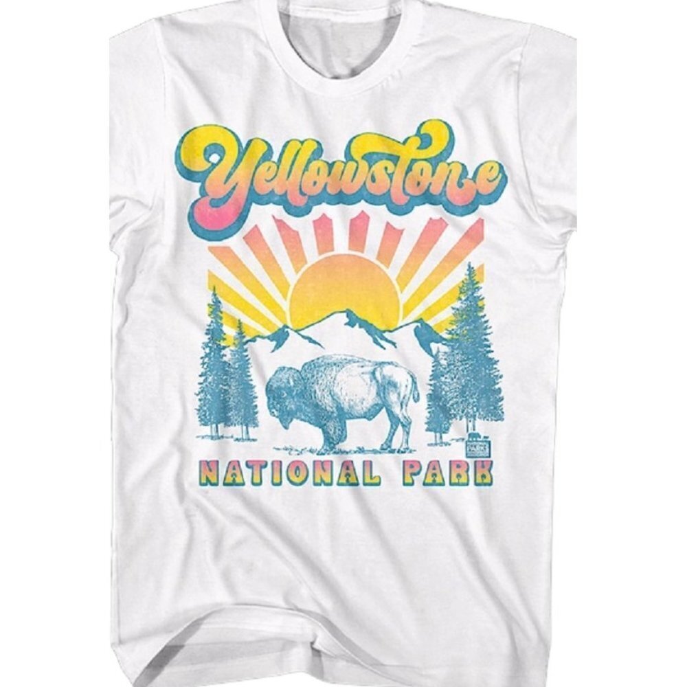 Sunset Yellowstone National Park Tshirt